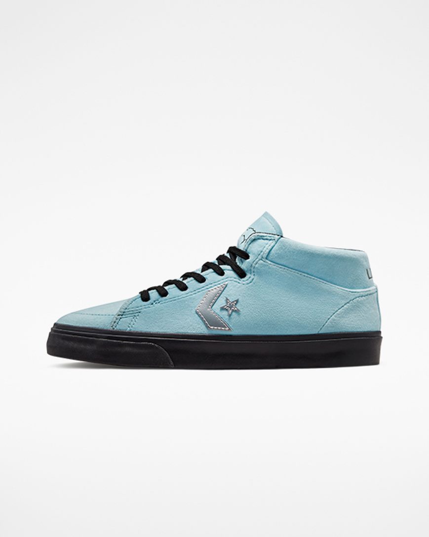 Bascheți Barbati Converse Louie Lopez Pro Mid-High x FA Albastri Negrii | RO 0TVZE273